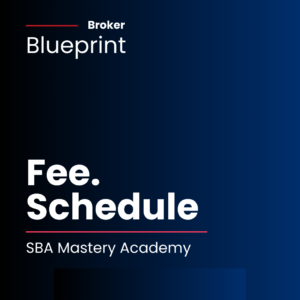 SBA Broker Fee Schedule Blueprint